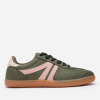 Tênis casual com recortes bicolor ace verde