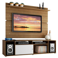 Rack Madesa Cancun e Painel para TV até 65 Polegadas - Rustic