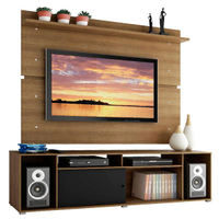 Rack Madesa Cancun e Painel para TV até 65 Polegadas - Rustic