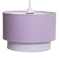 Lustre Tubular Duplo Lilás Quarto Bebê Infantil
