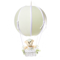 Lustre Balão Bolinha Urso Verde Quarto Bebê Infantil