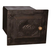 Forno Ferro Fogão a Lenha Pequeno Porta de Ferro 50x35x30cm