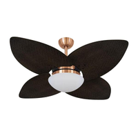 Ventilador de Teto Dormamu Cobre 4 Pás Palmae Tabaco 220V
