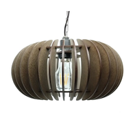 Lustre Luminária Pendente de Madeira MDF Mod. Sophia PQ Reto