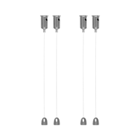 Kit Suspensão Pix Para Fixação Luminária Painel Led Sobrepor