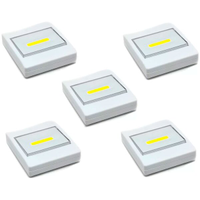 Kit 5 Luminárias Portáteis Interruptor Luz de LED