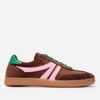 Tênis casual com recortes bicolor ace marrom