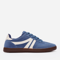 Tênis casual com recortes bicolor ace azul