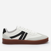 Tênis casual com recortes bicolor ace branco