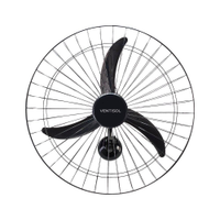 Ventilador Oscilante Parede Ventisol New 60cm Grade Preta Metalica 220V - 220V