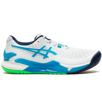 Tênis ASICS GEL-Resolution 9 - Masculino - Branco/Azul