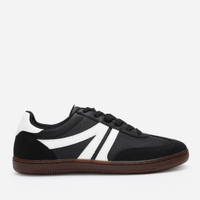 Tênis casual com recortes bicolor ace preto