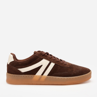 Tênis casual com recortes bicolor ace marrom