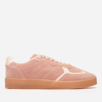 Tênis casual feminino com recortes rosa