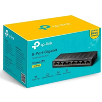 Switch 08 Portas Tp-link Ls1008g Gigabit 10/100/1000mbps