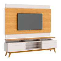 Rack com Painel Classic +2G 2.2 Nature com Off White - Imcal Móveis