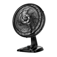 Ventilador de Mesa 40cm Mondial Turbo VT40NB com 8 Pás, 3 Velocidades - Preto e Prata - 110V