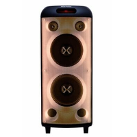 Torre de Som Amplificada Polyvox, TWS, Full LED, 2000W, Bluetooth, Bivolt, Preto - XT-990