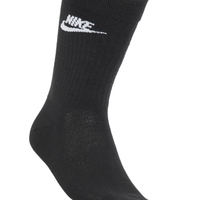 Kit De Meias Masculina New Sportwear Everyday Essential Crew 3 Pares - Preto