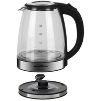 Chaleira Elétrica Britânia BCH11 Glass 1,8 L Transparente/ Preta/Inox - 110V