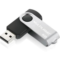 Pen Drive Multilaser 8GB Twist Preto - PD587
