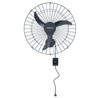 Ventilador Oscilante de Parede New 60 Preto 147W 220V VENTISOL-490
