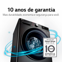 Lavadora e Secadora LG WashTower 17KG Preto Inox 220V WK17BS6A - 220V