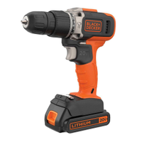 Parafusadeira Furadeira de Impacto 38 Pol 20V com Bateria Max Li-Ion e Carregador Bivolt BLACKDECKER-BCD704C1