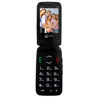Celular Lenoxx CX 908 Preto com Tela 2.4, Dual Chip, Câmera VGA, Bluetooth, MP3 e Rádio FM