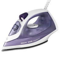 Ferro de Passar a Vapor Philips Walita EasySpeed GC1752 com Spray e Base de Cerâmica Roxo/Branco - FERRO A VAPOR PHILIPS WALITA GC1752/34 220V