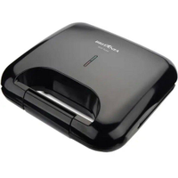 Sanduicheira e Grill Britânia Toast BGR01P 2 Sanduíches Preto com Antiaderente - 220V