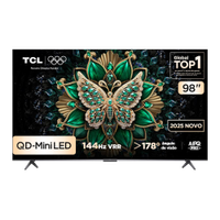 Smart TV 98 TCL 98C6K 4K QD-Mini LED Google TV 144Hz