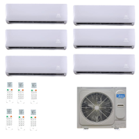 Ar Condicionado Mini VRF Inverter Hi Wall Midea Atom 56000 BTUs (2x 9000 + 4x 12000) Quente Frio - 220V