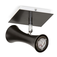 Spot De Sobrepor Para 1 Lâmpada Gu10 Design Spt7911 Preta