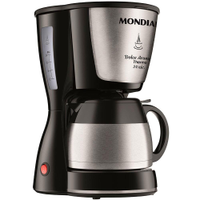 Cafeteira Elétrica Mondial Dolce Arome Thermo Inox C-33 JT 24 Xícaras - Preta - CAF 24CF MONDIAL C33 AROME THERMO INOX 110V
