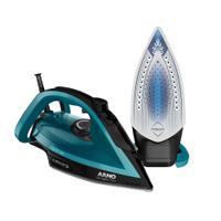 Ferro de Passar a Vapor Arno Ultragliss Plus com Spray e Base Durilium Airglide Azul - FERRO VAPOR ARNO ULTRAGLISS DURILIUM PLUS FMY 220V