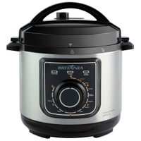 Panela de Pressão Elétrica Britânia BPP01PI 3L Preta 127V - Panela de Pressão Elétrica Britânia 3L