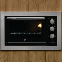 Forno de Embutir Elétrico Fischer Fit Line com Grill, Timer de até 120 minutos e Aviso Sonoro Inox 48 litros - FORNO ELE 48L FISCHER EMBUT FIT LINE