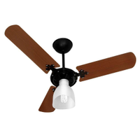 Ventilador De Teto Venti-delta New Delta Light Preto Com 3 Pás Mogno 110v - 110V