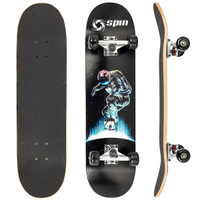 Skate Spin Street 78,5 x 20 cm - PRETO