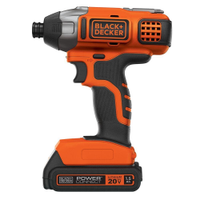Parafusadeira de Impacto Black+Decker Power Connect 1/4 Bateria 20V LED Bivolt
