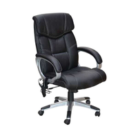 Cadeira de Escritório Presidente com Massagem Cartagena - Preto