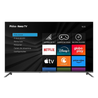 Smart TV Philco 60 4K UHD P60CRA Roku TV Dolby Audio Quad Core Space Gray