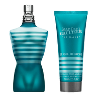 Kit perfume masculino jean paul gaultier le male edt 75ml gel de banho 75ml