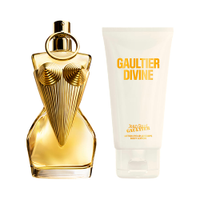 Kit perfume feminino jean paul gaultier gaultier divine edp 50ml lotion pour le corps creme corporal 75ml