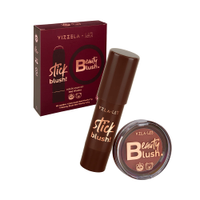Kit de blushes vizzela red mocha las colorido