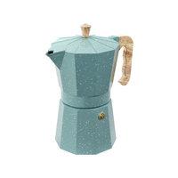 Cafeteira Italiana Brinox Verona 300ml Cabo Soft-Touch Verde