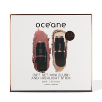 Kit océane gift set mini blush e iluminador highlight stick