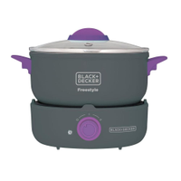 Panela Eletrica Multiuso Freestyle Pc700 Black Decker 2,5L - Panela Elétrica Multiuso Black Decker 2,5L