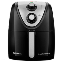 Fritadeira Elétrica Air Fryer Mondial Grand Family Inox Afn-50-Bi 5l Preta - 127v - 110V